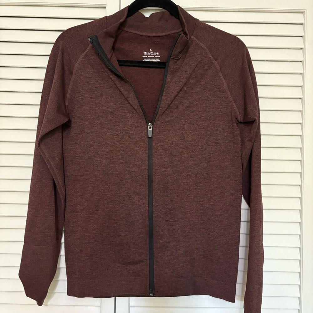 Maroon Full-Zip Jacket
